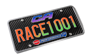 Personalizzabile 3D gradiente Race Design leggero in alluminio finitura lucida 6*12 ''targa decorativa ad alte prestazioni per BMW - Product Image 3