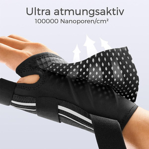Attelle de poignet et de <span class=keywords><strong>pouce</strong></span> ergonomique réglable en nylon avec logo personnalisé, ajustement universel, soulagement de la douleur CMC, soutien pour l'arthrite, sport et activités de plein air - Product Image 3