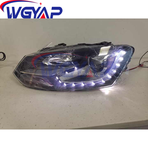 ไฟหน้า WGYAP OEM 6R1941039 a 040 สำหรับ <span class=keywords><strong>VW</strong></span> Polo Derby <span class=keywords><strong>Vento</strong></span>-IND 2010 GTI สภาพใหม่ พร้อมหลอดไฟ รหัสทรงหลอด - Product Image 2
