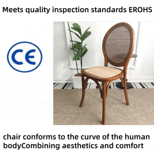 Elegantes <span class=keywords><strong>Sillas</strong></span> <span class=keywords><strong>de</strong></span> Comedor Nórdicas Apilables <span class=keywords><strong>de</strong></span> <span class=keywords><strong>Madera</strong></span> Antigua con Respaldo Curvo <span class=keywords><strong>de</strong></span> <span class=keywords><strong>Mimbre</strong></span> para Eventos <span class=keywords><strong>de</strong></span> Boda - Product Image 3