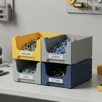 Échantillons Gratuits : Boîte de Rangement Empilable en Plastique Coroplast pour Outils et Matériel, Bac de Tri pour Entrepôt