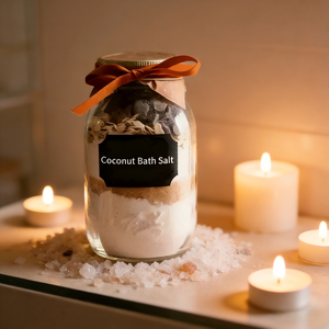 Coffret Cadeau de Sels de Bain Relaxants Végétaliens Biologiques aux Herbes et aux Fleurs, Marque Blanche, avec <span class=keywords><strong>Sel</strong></span> de Bain Rose de l'Himalaya, en Tube - Product Image 2