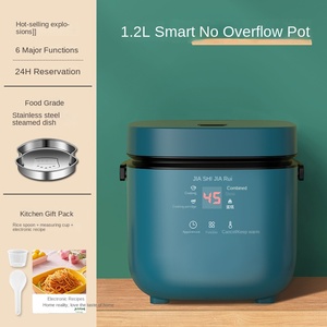 Cuisinière à riz électrique intelligente portable de 1,2 L, en acier inoxydable, garantie de 5 ans, pour 1 à 2 personnes, multicuiseur pour le riz - Product Image 4