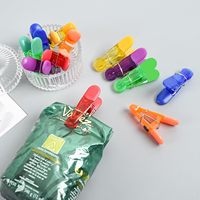 Clips magnétiques colorés en plastique translucide avec boucle de suspension pour sacs de cuisine, de nourriture, de collations et de café