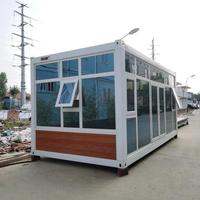 Maison préfabriquée à montage rapide, mobile, en kit, compacte, détachable et pliable, type conteneur, pour l'extérieur
