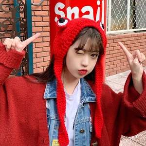 <span class=keywords><strong>Bonnet</strong></span> <span class=keywords><strong>grenouille</strong></span> moelleux pour femmes hiver câble tricoté oreillette tricot <span class=keywords><strong>grenouille</strong></span> bandeau casquettes Slouchy chaud bonnets pour voyage - Product Image 2