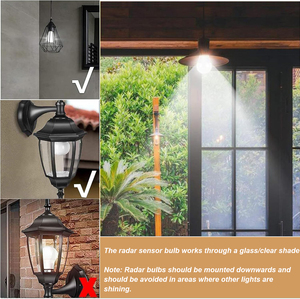 Tiết kiệm năng lượng Radar cảm biến chuyển động LED A60 Bóng đèn 9W 12W Đèn cảm biến thông minh - Product Image 5