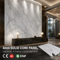 Panneaux muraux en WPC/PVC imperméables, design marbre, feuilles de marbre 3D en PET/charbon de bambou, pour appartement moderne, finition carbone