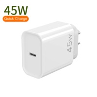 Charger GaN 45W Grosir, Dual USB Port, Power AVS Protocol, Pengisi Daya Cepat USB, Adaptor Charger Ponsel