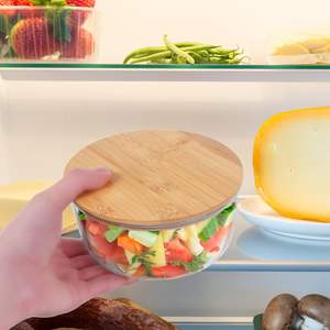 Proveedor de tapas de bambú de madera Frascos de vidrio para velas con cubiertas de madera Tapas de bambú para velas Tarro Botella de almacenamiento Taza - Product Image 6