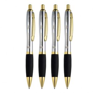 Retractable <b>Ballpoint</b> <b>Pen</b> with Rubber Grip, Smooth Writing Custom Logo Promotional <b>Pen</b> - Product Image 1