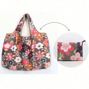 Sac de courses pliable en polyester lavable, écologique, mignon, à motif de dessin animé - Product Image 6