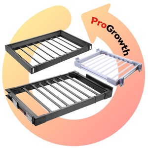 Cintres invisibles modernes en alliage d'aluminium pour machine à laver, tiroir coulissant de rangement pour pantalons et vêtements, idéal pour balcon - Product Image 1