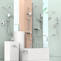 Ensemble de robinet de salle de bain en laiton haut de gamme mitigeurs commerciaux modernes baignoire bassin système de douche douche thermostatique pour hôtel Villa