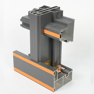 定制现代设计外部结构玻璃窗幕墙系统6063合金挤压横梁幕墙铝型材 - Product Image 1