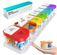 Offre Spéciale : Boîte à Pilules Hebdomadaire Grande Capacité 7 Jours (AM/PM) – Organisateur Pratique en Plastique pour Comprimés, Idéale pour la Vie Quotidienne