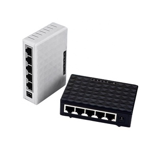 5 cổng 100Mbps RJ45 Ethernet Mạng Thiết bị chuyển mạch Gigabit Ethernet chuyển đổi với nhựa nhà ở rộng rang DC đầu vào VLAN hỗ trợ - Product Image 1