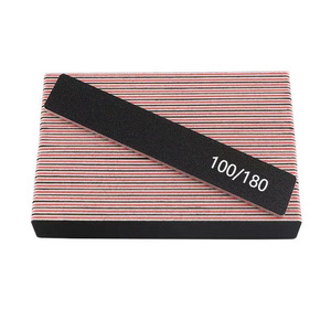 Limas de uñas negras baratas al por mayor 100/180 Lijado Cinco formas diferentes Nail Art Buffer - Product Image 2