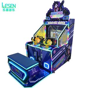 Machine d'arcade de tir Sniper 2 joueurs, jeu à double pistolet à monnayeur avec éclairage LED pour lieux de divertissement commerciaux intérieurs - Product Image 1