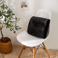 Coussin de siège ergonomique en gel pour chaise de bureau, grand, lavable, pour voiture, en mousse à mémoire de forme en U, soutien lombaire anti-pression