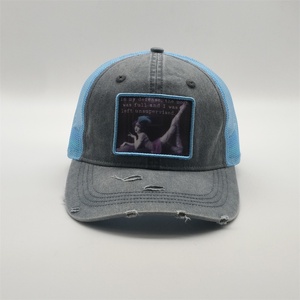 Prezzo promozionale sport soccorso in Denim tappi chiusura a gancio e ad anello con chiusura a 6 pannelli cappelli da camionista - Product Image 3