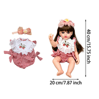 Poupée Reborn Yeezwood Mignonne 40cm Nouvelle Arrivée Corps Entièrement en Vinyle Silicone pour Fille, Poupées Bébé Réalistes en Silicone Jouets pour Fille