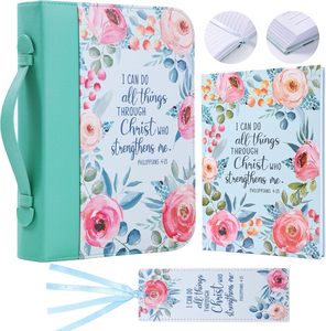 Échantillon gratuit Cadeau de Noël personnalisé pour femmes Housse de Bible Sac d'étude Sac de Bible pour enfants Housse personnalisée avec poignée et fermeture éclair - Product Image 2