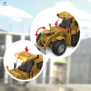 Quán tính hợp kim xẻng Xe Tải Đồ chơi đèn âm nhạc chạy bằng pin Scoop loader vui vẻ trẻ em gốc sưu tập Kỹ thuật cửa sổ đồ chơi - Product Image 3