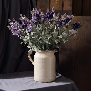 Gray Small <strong>Vase</strong> Ceramic B&amp;B Inn Art <strong>Vase</strong> Ornaments <strong>Personalised</strong> Ceramic Jug <strong>Vase</strong> Mum Valentine Flower Jug - Product Image 2