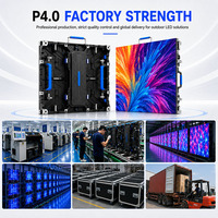 Pantalla LED de Alquiler para Exteriores R&E Ultra Delgada y Ligera, Pantalla de Fondo para Escenario P4, Video Wall de Aluminio Fundido a Presión, IP65 Impermeable
