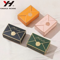 Boîtes cadeaux en forme d'enveloppe pour emballages de chocolat, en papier écologique, imprimées avec logo personnalisé