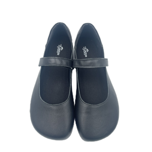 TipsieToes Daily Life Noir en cuir véritable Maryjane Slip-on Mode <span class=keywords><strong>pied</strong></span> <span class=keywords><strong>nu</strong></span> Baskets plates Chaussures pour femmes plus grande taille 45 46 - Product Image 1