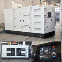 Générateur diesel 625 KVA alimenté par un moteur Hyundai, groupe électrogène diesel 500 KW pour applications industrielles, châssis ouvert Doosan