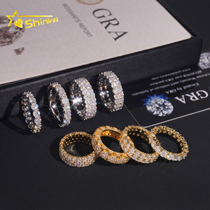 Fijne Sieraden 925 Sterling Zilveren Moissanite Eternity Ring Hoge Kwaliteit Custom Missanite Ringen Vrouwen Verloving Trouwringen - Product Image 6
