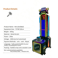 Factory Wholesale Hercules Hammer Arcade Game Machine Metal Lottery Ticket Hitting Boxing Machine English Language Version