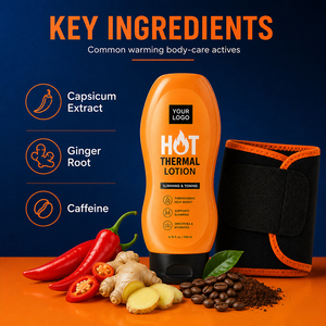 Loción Térmica Caliente para Todo el Cuerpo, Esencial para Entusiastas del Fitness, Ayuda a Esculpir el Cuerpo, Quema Grasa y Tonifica, Uso Antes del Ejercicio - Product Image 5