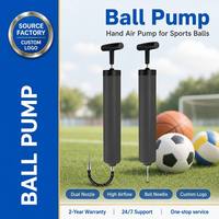 Bomba de Aire Portátil para Balones con Manguera Trenzada, Inflador de Aire Ligero de Acero para Fútbol, Rugby, Anillos de Natación, Flotadores de Piscina