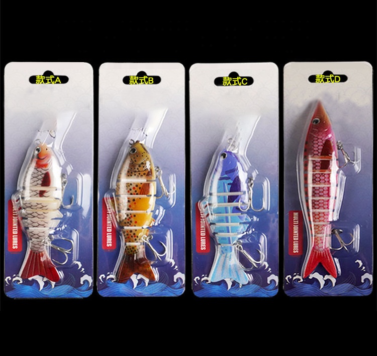fake fishing lures Tentacle Creature Lure Floating Soft Artificial Bait For Bass, Trout & Catfish (8.7g, 4.33") Due to the different light Multi Section Fake Fish Lure