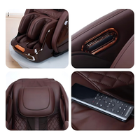 Fauteuil de massage intelligent de luxe Zhouqi, mécanisme 3D, zéro gravité, avec massage professionnel des mollets et audio