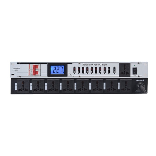 Sound System Stage Performance 8 Channel Sequencer Power Professional Power Sequencer Power Sequence Controller