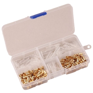 GIET 120 pièces de bornes à ressort enfichables de 3,5 mm avec gaine de protection, bornes de câblage en forme de balle, bornes de câblage à sertissage à froid, emballées en boîte - Product Image 1