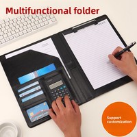 Porte-documents multifonction A5/A4 pour usage professionnel, commercial et contractuel avec logo personnalisé – Exclusivité transfrontalière