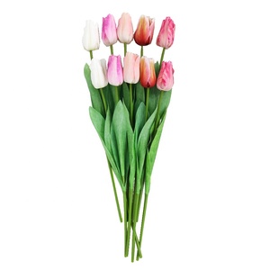 Tulipes artificielles de Hollande de haute qualité, 66 cm de long, aspect réaliste - Product Image 5