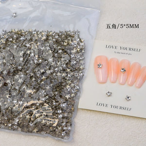 Venta al por Mayor, 1440 Piezas/Bolsa, Diferentes Tamaños, Piedras de Cristal para Uñas con Reverso Puntiagudo, Forma de Mariposa, Corazón y Cuadrado - Product Image 3