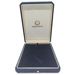 Cajas de regalo de joyería de terciopelo personalizadas de alta calidad para embalaje de collar de joyería con logotipo impreso - Product Image 5