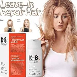 Mascarilla Capilar Reparadora Molecular Sin Enjuague K-8 Biomimetic Hairscience 50 ml Para Cabello Dañado Con Queratina - Product Image 2