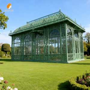 شرفة دفيئة كبيرة من الحديد المطاوع على الطراز الأوروبي MILY لحديقة الفيلا الخارجية - Product Image 1