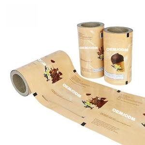 Rouleaux de film d'emballage en aluminium souple avec impression de logo personnalisé, film d'emballage pour biscuits et bonbons en PET/PE pour aliments - Product Image 2