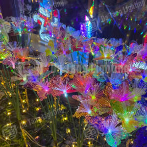 ไฟตกแต่งแบบเสียบพื้น พลังงานแสงอาทิตย์ สแตนเลสสตีล IP65 ไฟ LED สำหรับสวนที่อยู่อาศัย งานเทศกาล และการแสดงแสงสี - Product Image 6