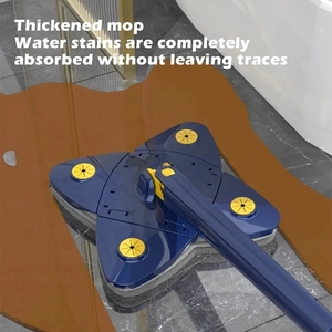 Squeeze Wet and Dry Use Water Absorption Home Floor Tools Telescopic <strong>Triangle</strong> Mop <strong>360</strong> Rotatable Cleaning Mop - Product Image 4